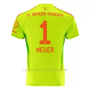 Camiseta Portero FC Bayern Múnich Manuel Neuer 1 Hombre 1ª Equipación 24/25 Camiseta Portero FC Bayern Múnich Manuel Neuer 1 Hombre 1ª Equipación 24/25
