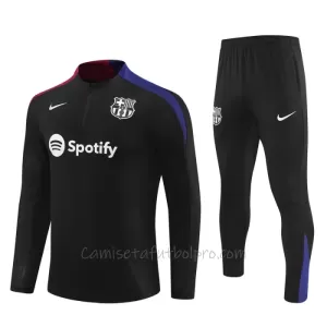 Conjunto de sudadera de entrenamiento FC Barcelona Niños 24/25 Negro Conjunto de sudadera de entrenamiento FC Barcelona Niños 24/25 Negro