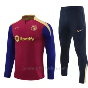 Conjunto de sudadera de entrenamiento FC Barcelona Niños 24/25 Rojo Conjunto de sudadera de entrenamiento FC Barcelona Niños 24/25 Rojo