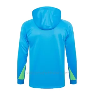Sudadera de entrenamiento con capucha Brasil Hombre 24/25 Azul