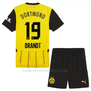 Camiseta Borussia Dortmund Julian Brandt 19 Niños 1ª Equipación 24/25 Camiseta Borussia Dortmund Julian Brandt 19 Niños 1ª Equipación 24/25