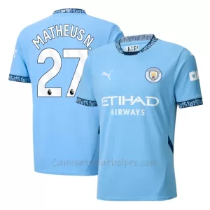 Camiseta Manchester City Matheus Nunes 27 Hombre 1ª Equipación 24/25