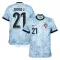 Camiseta Portugal Diogo Jota 21 Hombre 2ª Equipación Eurocopa 2024