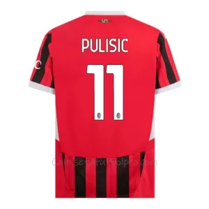 Camiseta AC Milan Christian Pulišić 11 Hombre 1ª Equipación 24/25 Camiseta AC Milan Christian Pulišić 11 Hombre 1ª Equipación 24/25