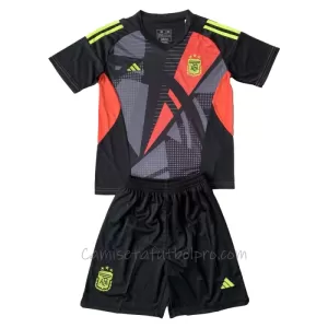 Camiseta Portero Argentina Niños 1ª Equipación 2024 Negro Camiseta Portero Argentina Niños 1ª Equipación 2024 Negro
