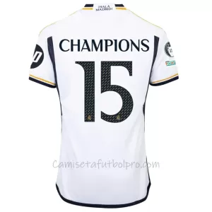 Camiseta Real Madrid CHAMPIONS 15 Hombre 1ª Equipación 23/24 Camiseta Real Madrid CHAMPIONS 15 Hombre 1ª Equipación 23/24