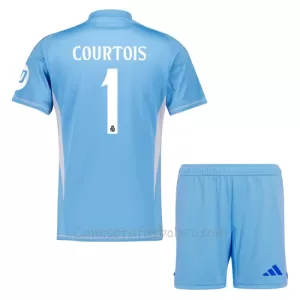 Camiseta Portero Real Madrid Thibaut Courtois 1 Niños 1ª Equipación 24/25 Camiseta Portero Real Madrid Thibaut Courtois 1 Niños 1ª Equipación 24/25
