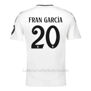 Camiseta Real Madrid Fran Garcia 20 Hombre 1ª Equipación 24/25 Camiseta Real Madrid Fran Garcia 20 Hombre 1ª Equipación 24/25