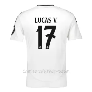 Camiseta Real Madrid Lucas V. 17 Hombre 1ª Equipación 24/25 Camiseta Real Madrid Lucas V. 17 Hombre 1ª Equipación 24/25