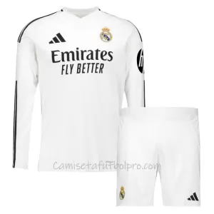 Camiseta Real Madrid Niños 1ª Equipación 24/25 Manga Larga Camiseta Real Madrid Niños 1ª Equipación 24/25 Manga Larga