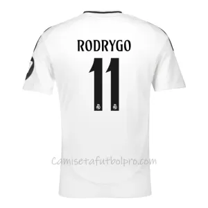 Camiseta Real Madrid Rodrygo Goes 11 Hombre 1ª Equipación 24/25 Camiseta Real Madrid Rodrygo Goes 11 Hombre 1ª Equipación 24/25