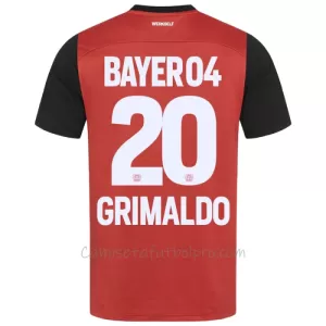 Camiseta Bayer 04 Leverkusen Alejandro Grimaldo 20 Hombre 1ª Equipación 24/25