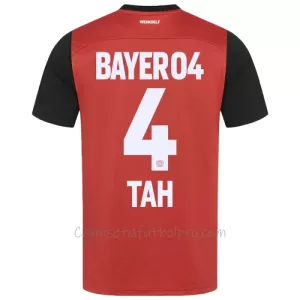 Camiseta Bayer 04 Leverkusen Jonathan Tah 4 Hombre 1ª Equipación 24/25