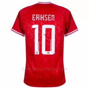 Camiseta Dinamarca Eriksen 10 Hombre 1ª Equipación Eurocopa 2024