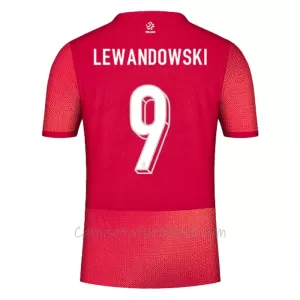 Camiseta Polonia Robert Lewandowski 9 Hombre 2ª Equipación Eurocopa 2024