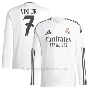 Camiseta Real Madrid Vinicius Junior 7 Hombre 1ª Equipación 24/25 Manga Larga Camiseta Real Madrid Vinicius Junior 7 Hombre 1ª Equipación 24/25 Manga Larga