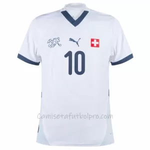 Camiseta Suiza Xhaka 10 Hombre 2ª Equipación Eurocopa 2024