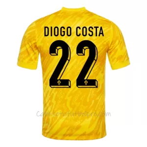 Camiseta Portero Portugal Diogo Costa 22 Hombre Eurocopa 2024 Amarillo