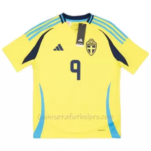 Camiseta Suecia Isak 9 Hombre 1ª Equipación 2024