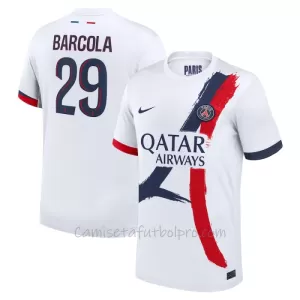 Camiseta Paris Saint-Germain Bradley Barcola 29 Hombre 2ª Equipación 24/25