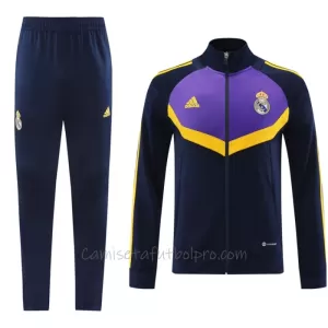 Conjunto De Chaqueta De Entrenamiento Real Madrid Hombre 24/25 Navy Conjunto De Chaqueta De Entrenamiento Real Madrid Hombre 24/25 Navy