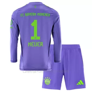 Camiseta Portero FC Bayern Múnich Manuel Neuer 1 Niños 2ª Equipación 24/25 Camiseta Portero FC Bayern Múnich Manuel Neuer 1 Niños 2ª Equipación 24/25
