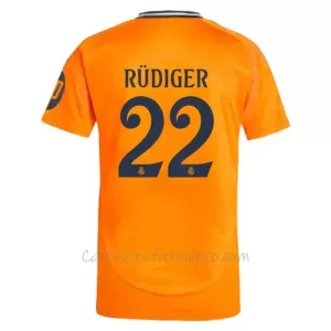 Camiseta Real Madrid Antonio Rüdiger 22 Hombre 2ª Equipación 24/25 Camiseta Real Madrid Antonio Rüdiger 22 Hombre 2ª Equipación 24/25