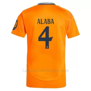 Camiseta Real Madrid David Alaba 4 Hombre 2ª Equipación 24/25