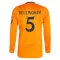Camiseta Real Madrid Jude Bellingham 5 Hombre 2ª Equipación 24/25 Manga Larga