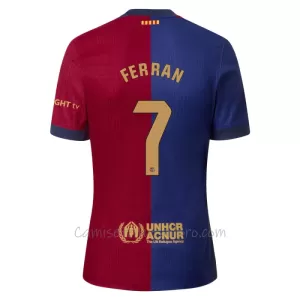 Camiseta FC Barcelona Ferran Torres 7 Hombre 1ª Equipación 24/25 Camiseta FC Barcelona Ferran Torres 7 Hombre 1ª Equipación 24/25