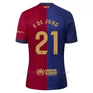 Camiseta FC Barcelona Frenkie de Jong 21 Hombre 1ª Equipación 24/25 Camiseta FC Barcelona Frenkie de Jong 21 Hombre 1ª Equipación 24/25