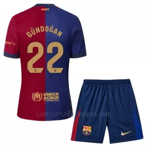 Camiseta FC Barcelona Ilkay Gündogan 22 Niños 1ª Equipación 24/25 Camiseta FC Barcelona Ilkay Gündogan 22 Niños 1ª Equipación 24/25