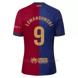 Camiseta FC Barcelona Robert Lewandowski 9 Hombre 1ª Equipación 24/25 Camiseta FC Barcelona Robert Lewandowski 9 Hombre 1ª Equipación 24/25
