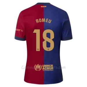 Camiseta FC Barcelona Romeu 18 Hombre 1ª Equipación 24/25 Camiseta FC Barcelona Romeu 18 Hombre 1ª Equipación 24/25