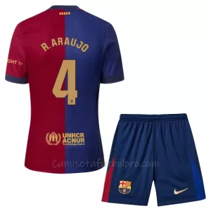 Camiseta FC Barcelona Ronald Araujo 4 Niños 1ª Equipación 24/25 Camiseta FC Barcelona Ronald Araujo 4 Niños 1ª Equipación 24/25
