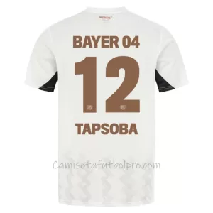 Camiseta Bayer 04 Leverkusen Edmond Tapsoba 12 Hombre 2ª Equipación 24/25