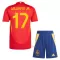 Camiseta España Williams JR 17 Niños 1ª Equipación Eurocopa 2024