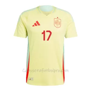 Camiseta España Williams JR 17 Niños 2ª Equipación Eurocopa 2024