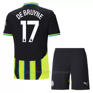 Camiseta Manchester City Kevin De Bruyne 17 Niños 2ª Equipación 24/25