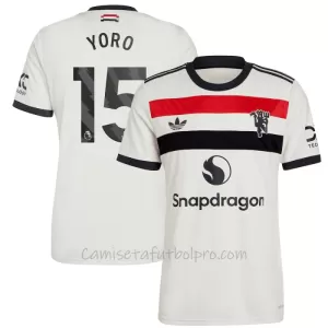 Camiseta Manchester United Leny Yoro 15 Hombre 3ª Equipación 24/25