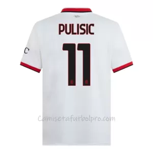 Camiseta AC Milan Christian Pulišić 11 Hombre 2ª Equipación 24/25 Camiseta AC Milan Christian Pulišić 11 Hombre 2ª Equipación 24/25