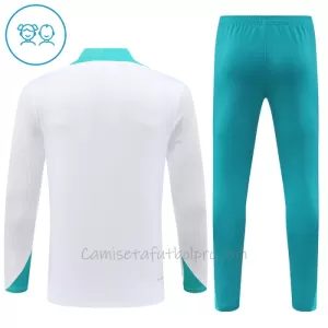 Conjunto de sudadera de entrenamiento Portugal Niños 24/25 Blanco