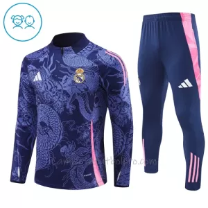 Conjunto de sudadera de entrenamiento Real Madrid Niños Dragón 24/25 Navy Conjunto de sudadera de entrenamiento Real Madrid Niños Dragón 24/25 Navy