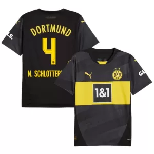 Camiseta Borussia Dortmund Nico Schlotterbeck 4 Hombre 2ª Equipación 24/25 Camiseta Borussia Dortmund Nico Schlotterbeck 4 Hombre 2ª Equipación 24/25