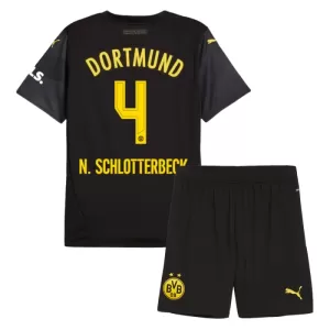 Camiseta Borussia Dortmund Nico Schlotterbeck 4 Niños 2ª Equipación 24/25 Camiseta Borussia Dortmund Nico Schlotterbeck 4 Niños 2ª Equipación 24/25