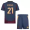 Camiseta AS Roma Paulo Dybala 21 Niños 3ª Equipación 24/25