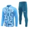 Conjunto de sudadera de entrenamiento Olympique de Marseille Hombre 24/25 Azul