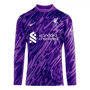 Camiseta Portero Liverpool Hombre 24/25 Manga Larga Púrpura Camiseta Portero Liverpool Hombre 24/25 Manga Larga Púrpura