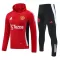 Sudadera de entrenamiento con capucha Manchester United Hombre 24/25 Rojo