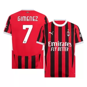 Camiseta AC Milan Santiago Gimenez 7 Hombre 1ª Equipación 24/25
